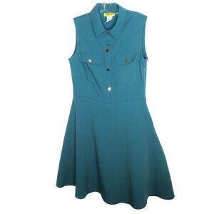 Yellow Star - Sleeveless A-Line Dress Medium